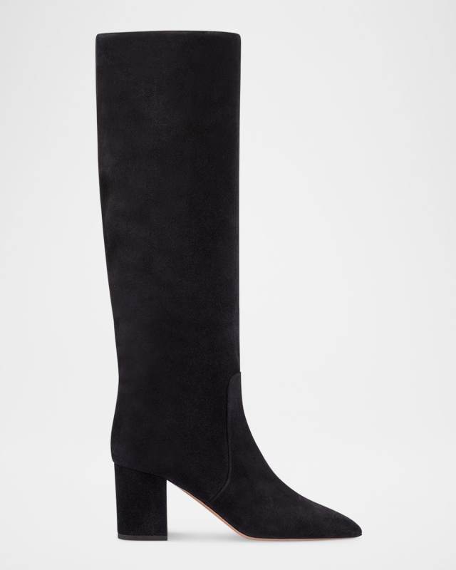 Anja Suede Knee-High Boots